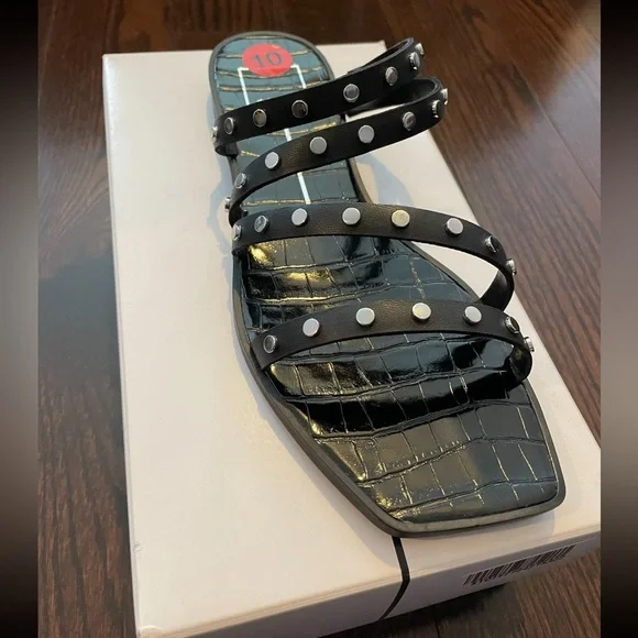 Black studded Dolce Vita sandals - Picture 1 of 5